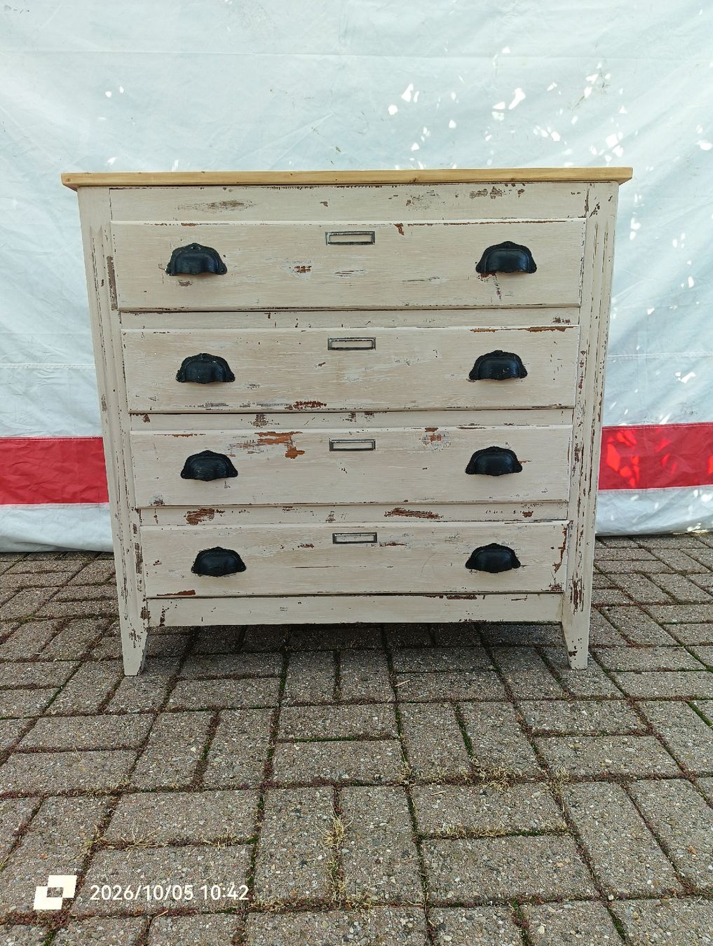 Cassettiere: Commode en bois à 4 tiroirs  – Usato da Veyrier venduto da MJ69BROC