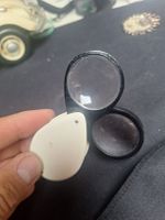 Loupe pliable deux lentilles boîtier plastique 