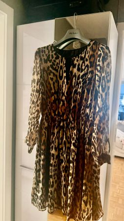 Kleid Zara Animal Print braun schwarz Grösse S neuwertig