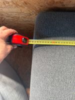 Ecksofa grau L-Form 269cm Breite gebraucht