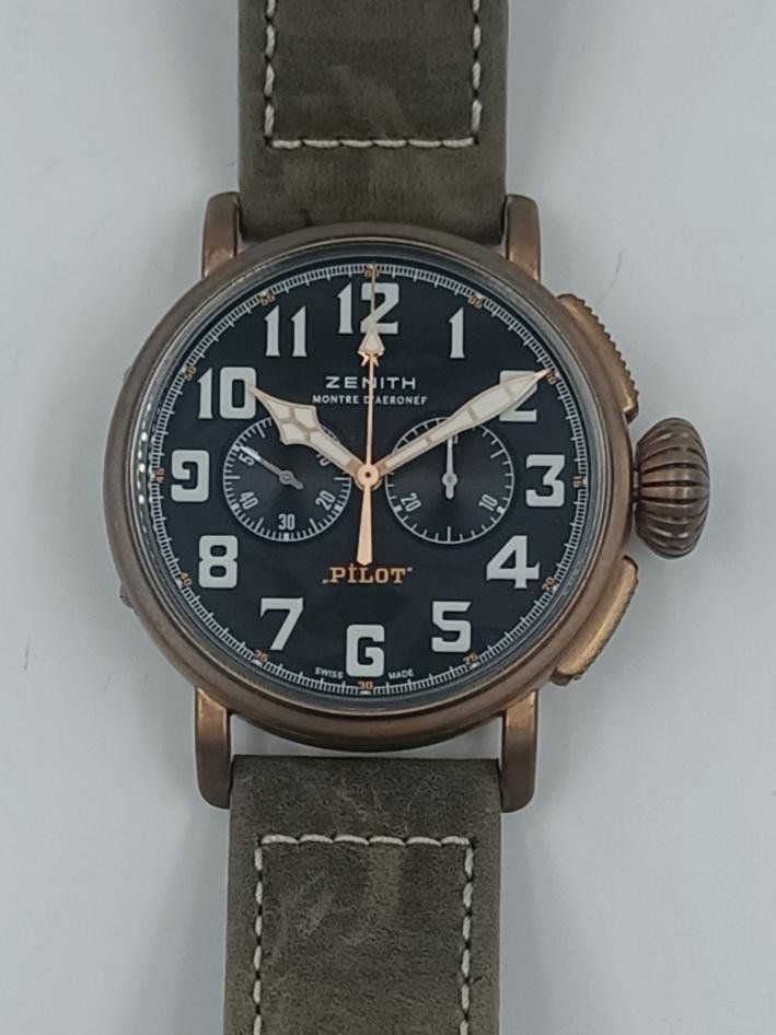 Zenith Uhren: ZENITH " PILOT TYPE 20 CHRONOGRAPH " IN BRONZE, 45 MM – Neu (gemäss Beschreibung) aus Luzern von EdiGem 6