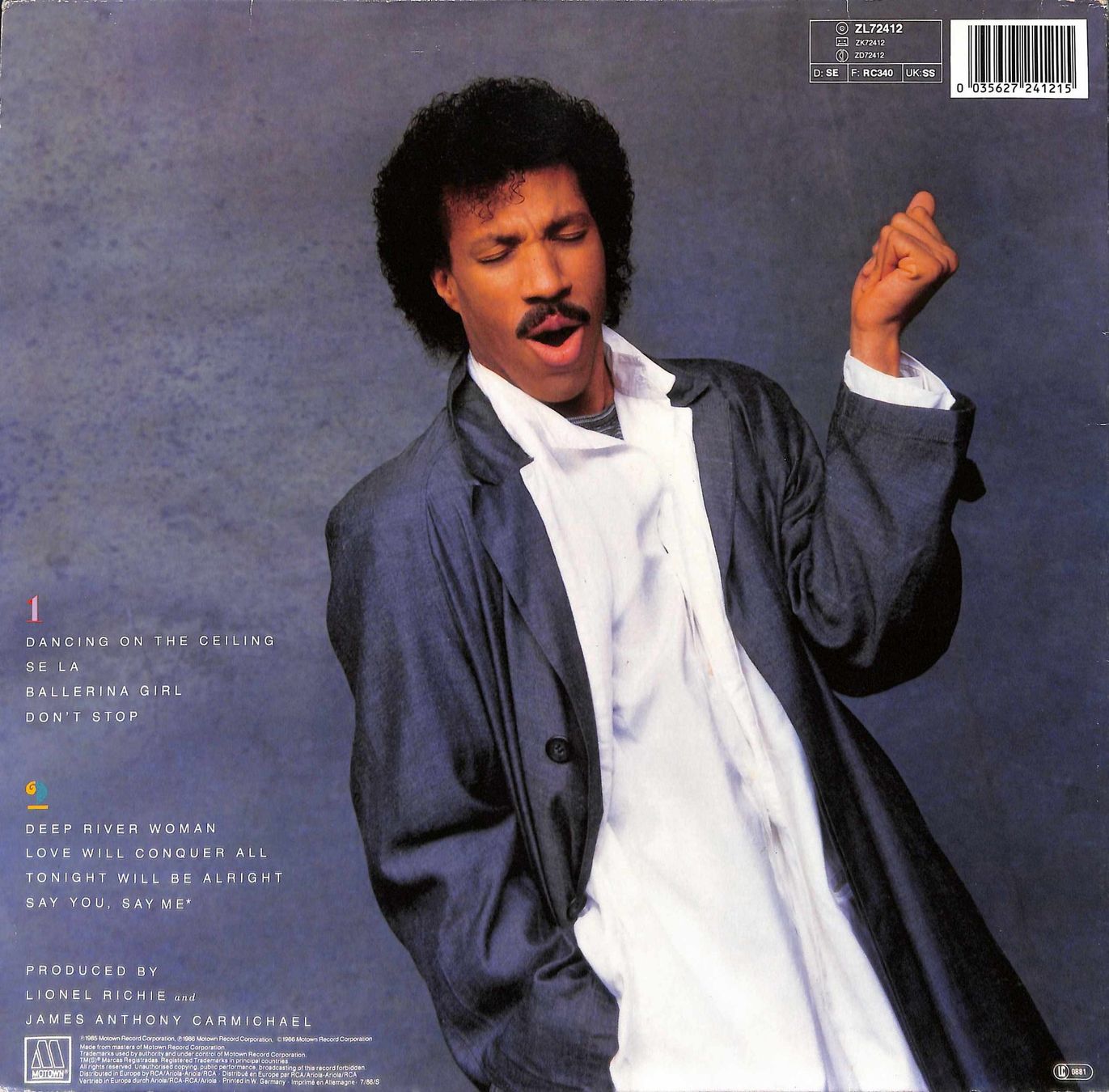 Dischi in vinile: LP Lionel Richie - Dancing on the Ceiling – Usato da Trimmis venduto da Beax72 1