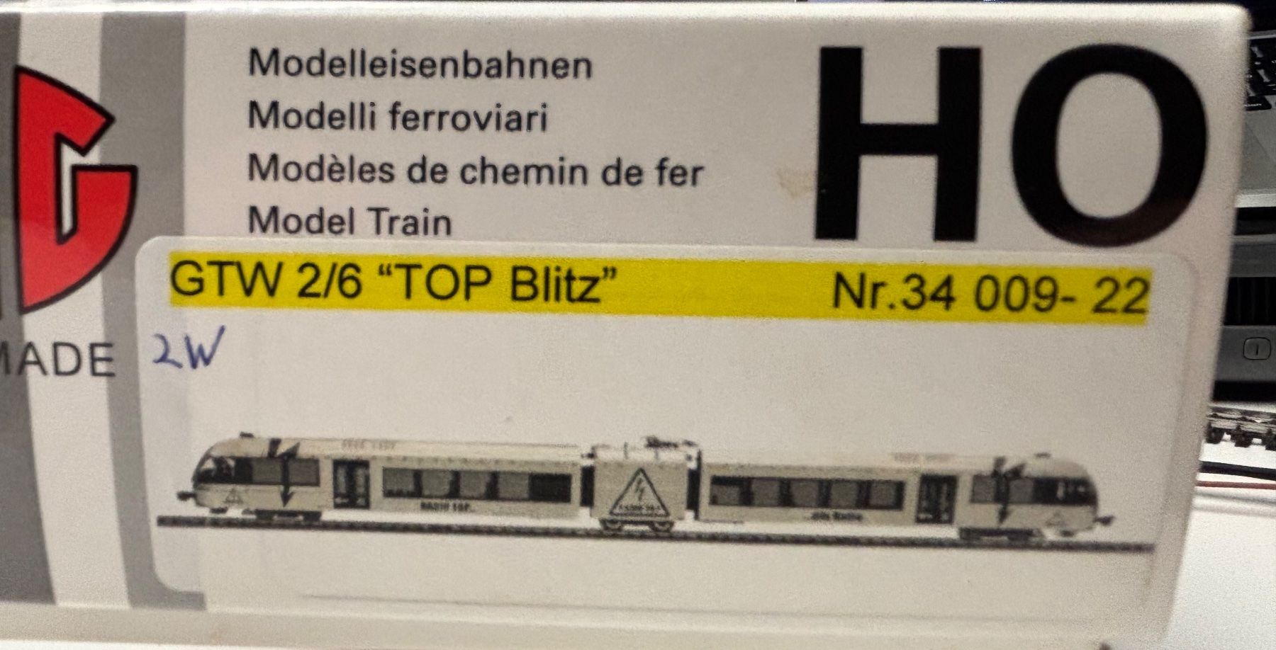 Hag Modellini di ferrovie: HAG 34009-31 GTW 2/6 Top Blitz – Usato da Rothenburg venduto da Vanzonk 1