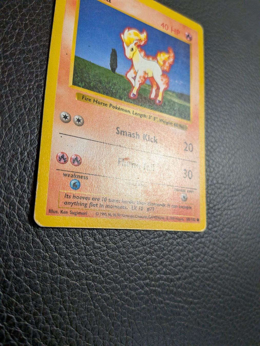 Pokémon Carte collezionabili: 1999 Base Set Shadowless Ponyta 60/102 Ab 1 – Usato da Paradiso venduto da Pkmn10 1