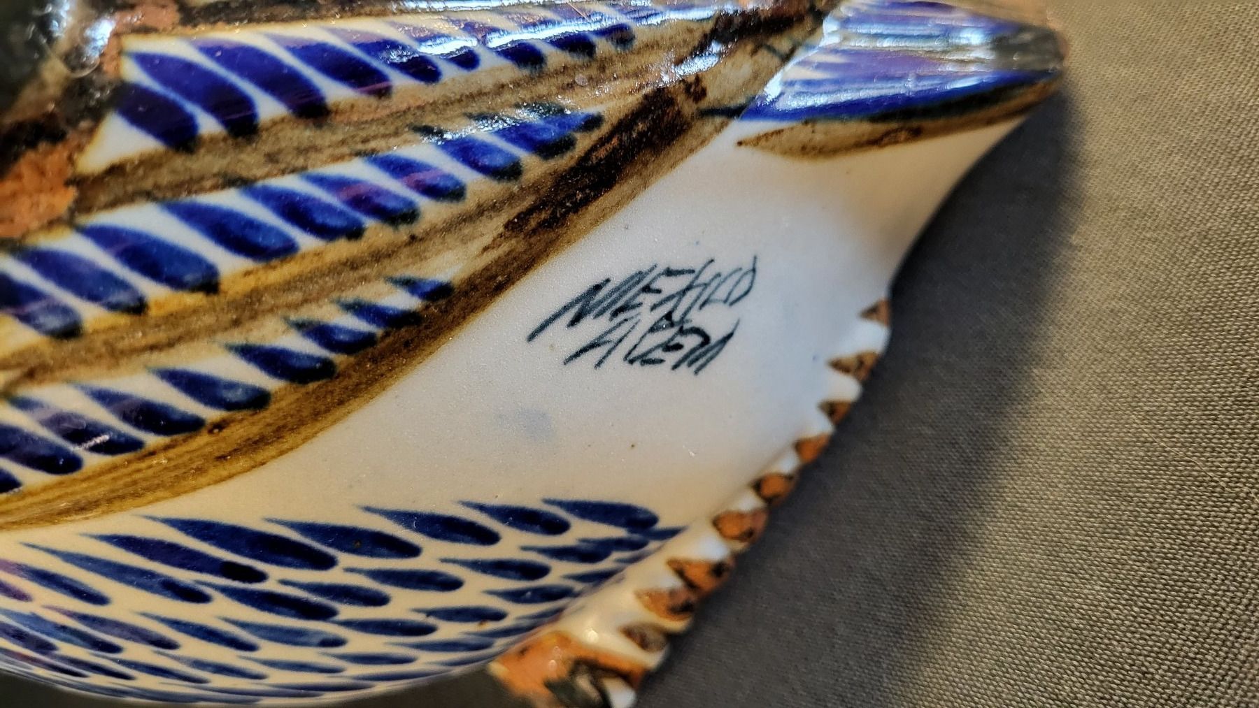 Figuren: Grosse Keramik-Eule MEXICO "Acem" – Gebraucht aus Basel von spinne02 4