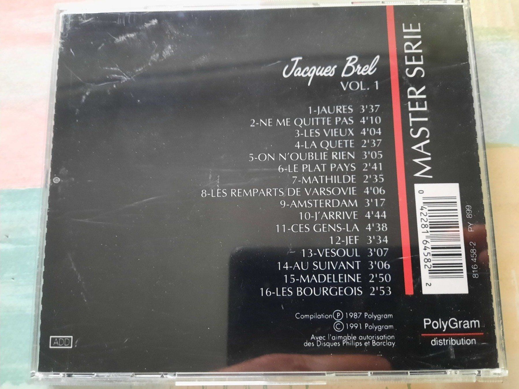 CD: Cd Master Série - Jacques Brel Volume 1 – Usato da Pully venduto da bro_n52j 1