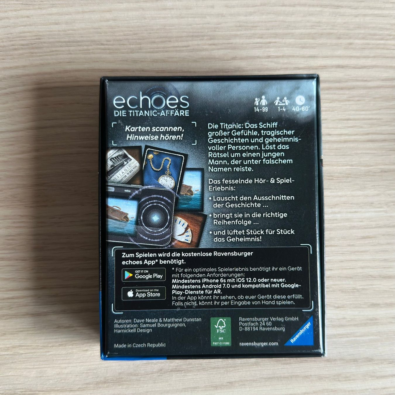 Ravensburger 24698 echoes Die Titanic-Affäre - Audio Mystery Spiel ab 14 Jahren
