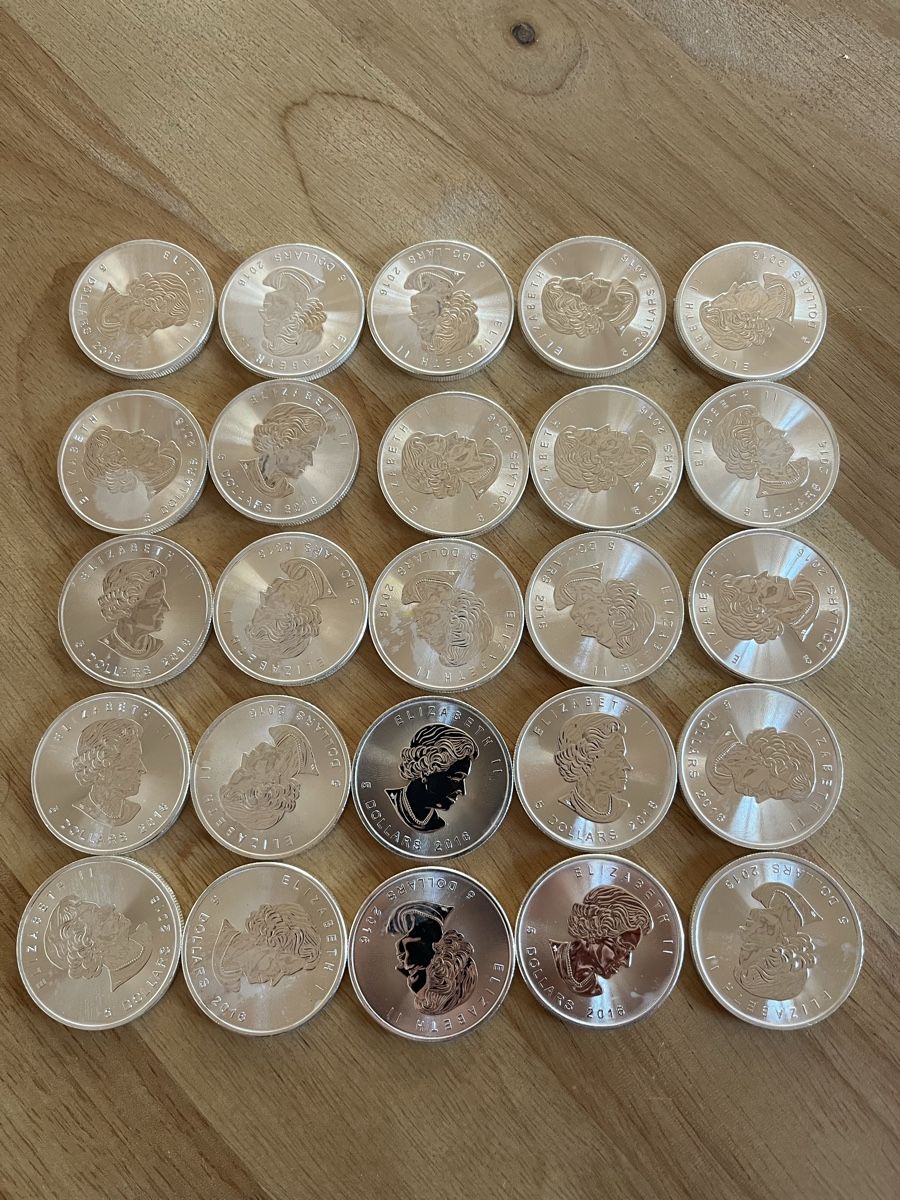 Tutti le monete: 25 Unzen Maple Leaf Feinsilber – Usato da Arbon venduto da luk_h2cc 2