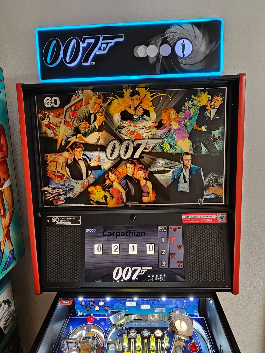 Stern Pinball Flipper: James Bond 60 Jahre Flipperkasten LE – Usato da Unterlunkhofen venduto da Carpathian 5