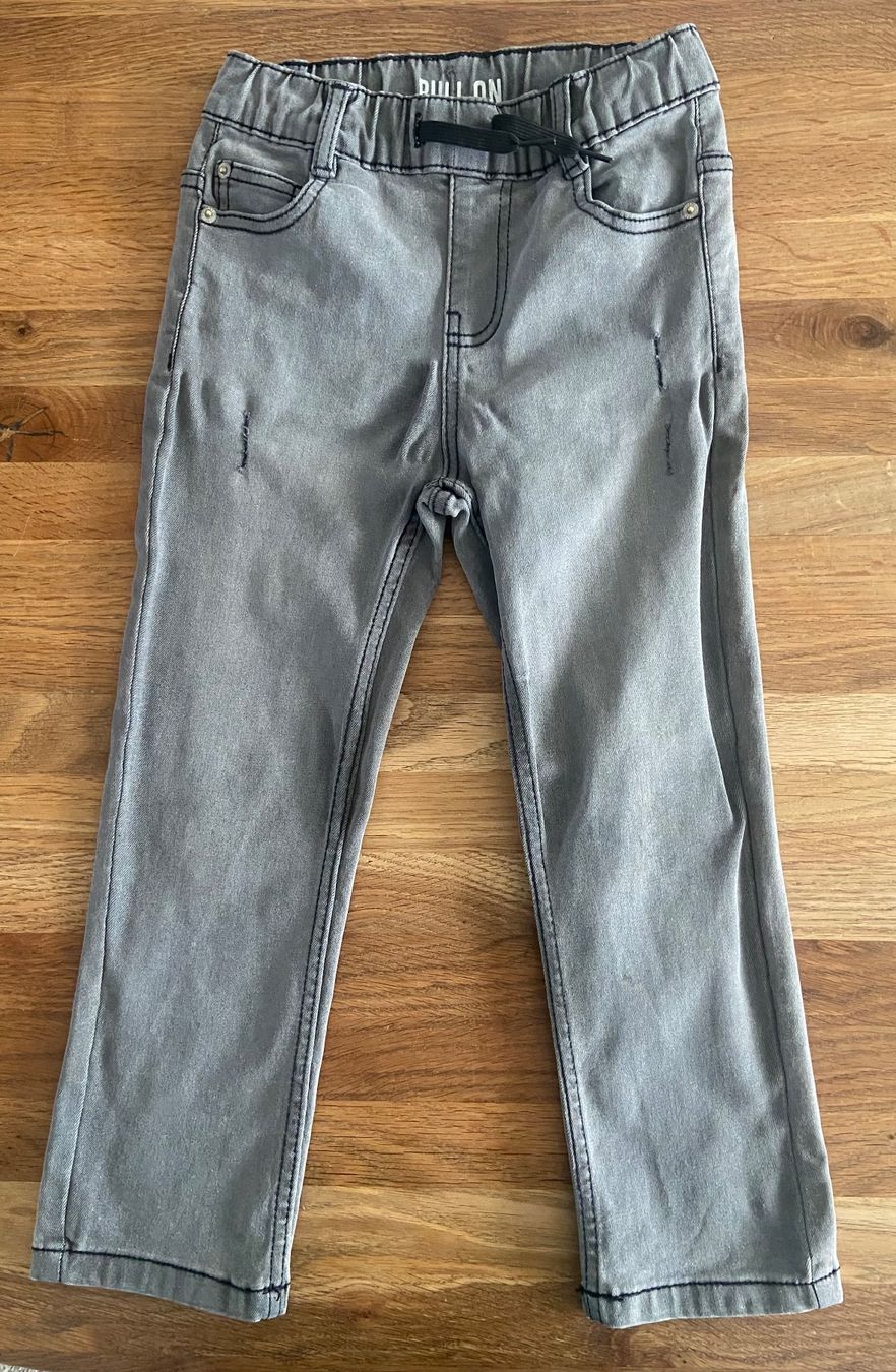 Pantaloni: Jungen-Jeans 122cm, grau, pull on – Usato da Bassersdorf venduto da och_928l