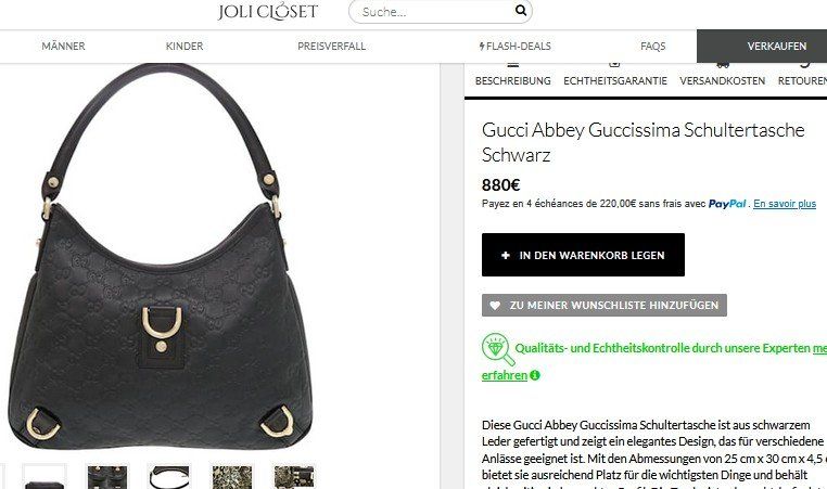 Gucci Borse da donna: Gucci Abbey  Tasche / sac – Usato da Collonges venduto da Auganien 9