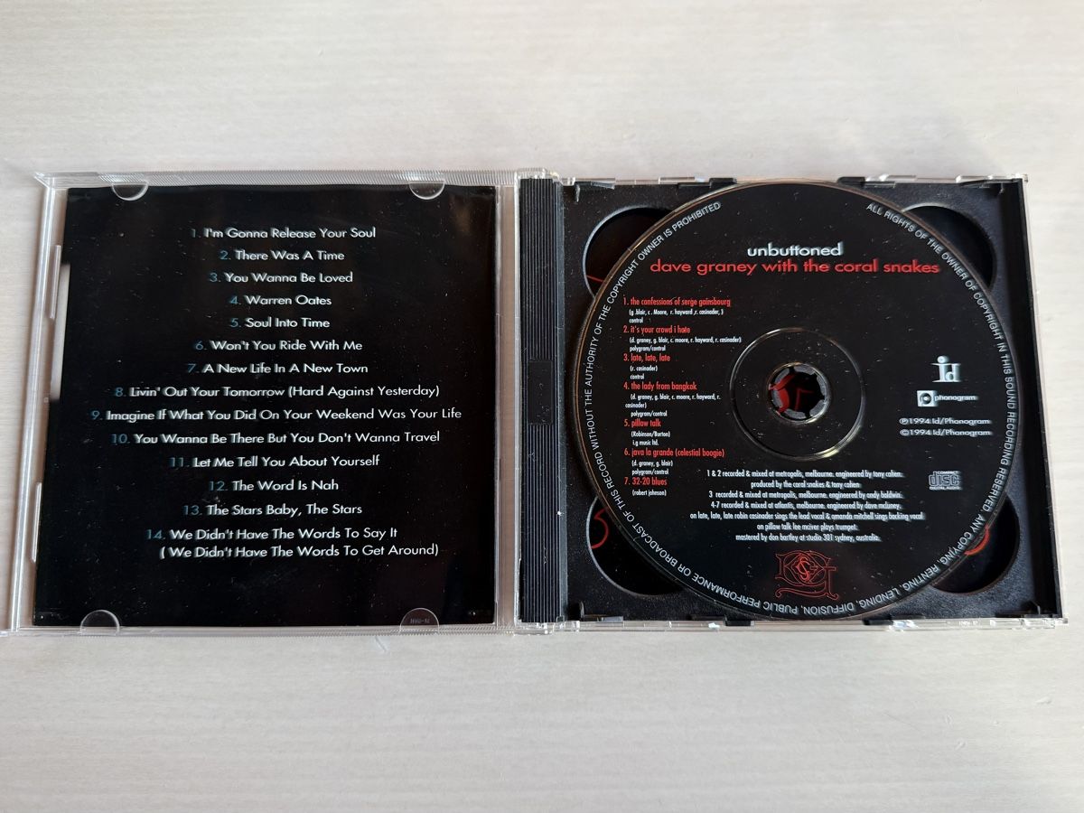 CD: Dave Graney CD: "You Wanna Be There… 2CD – Usato da Oberried Brienz venduto da Chyara 2