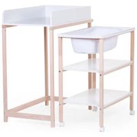 Childhome Wickeltisch mit Badewanne – CHF 130