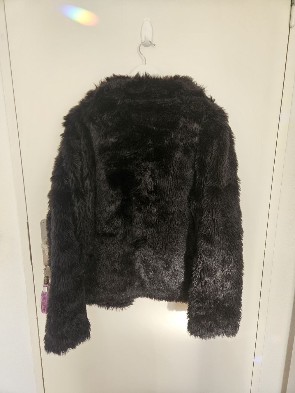 Vestes: Schwarze Kunstpelz-Jacke L – D'occasion à Zug par Moonlover 2