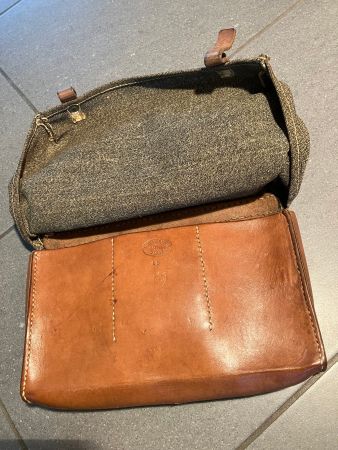 Militärtasche Leder E. Zimmermann Sattler Ragaz 15