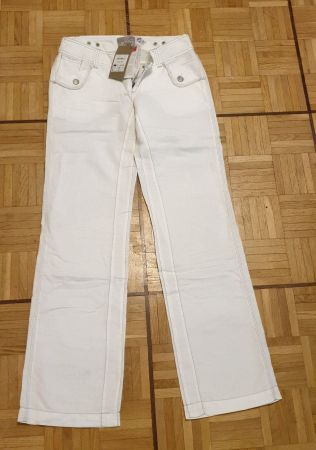 H.R.C. weisse Hosen Leinen Gr. 34 NEU!