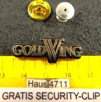 GOLDWING MOTORRAD LOGO PIN MIT SECURITY-CLIP