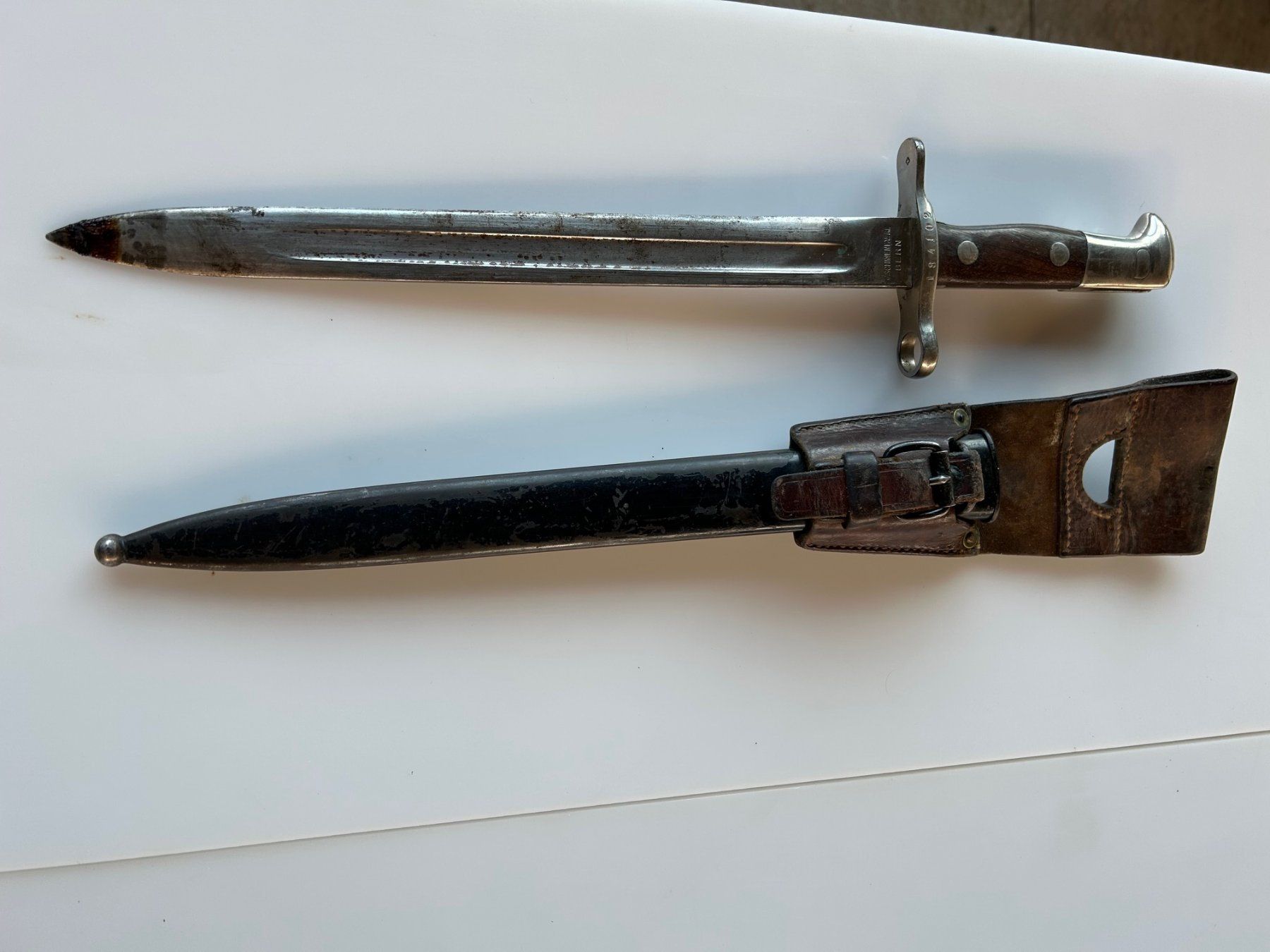 Schweizer Armee Stichwaffen: Bajonett Maschinenfabrik Bern – Gebraucht aus Titterten von Ameanrio 5