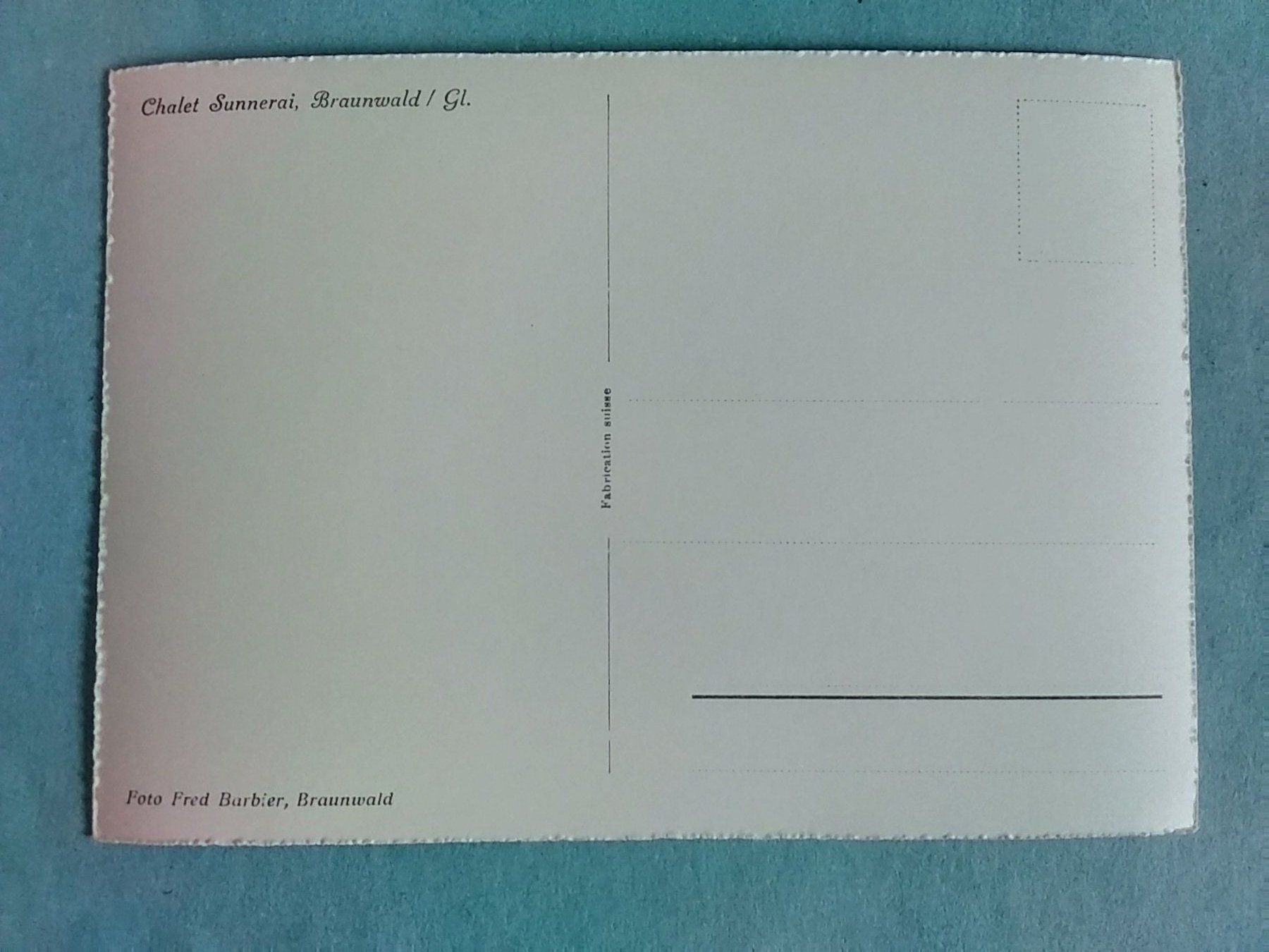 Cartoline postali: Braunwald Chalet Sunnerai – Usato da Appenzell venduto da lama19 1