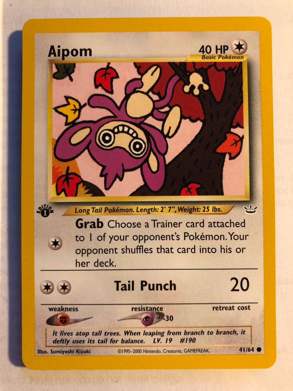 Sammelbilder & Trading cards: Aipom 1st Neo Revelation - MINT - ab 1.- – Gebraucht aus Giubiasco von dan_pr8b