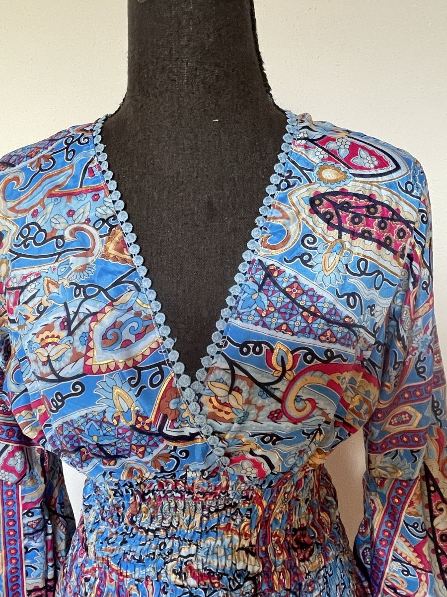 Kleider: Bohobluse mit Hosenrock aus Seide – Neu (gemäss Beschreibung) aus Sigriswil von ck56 5