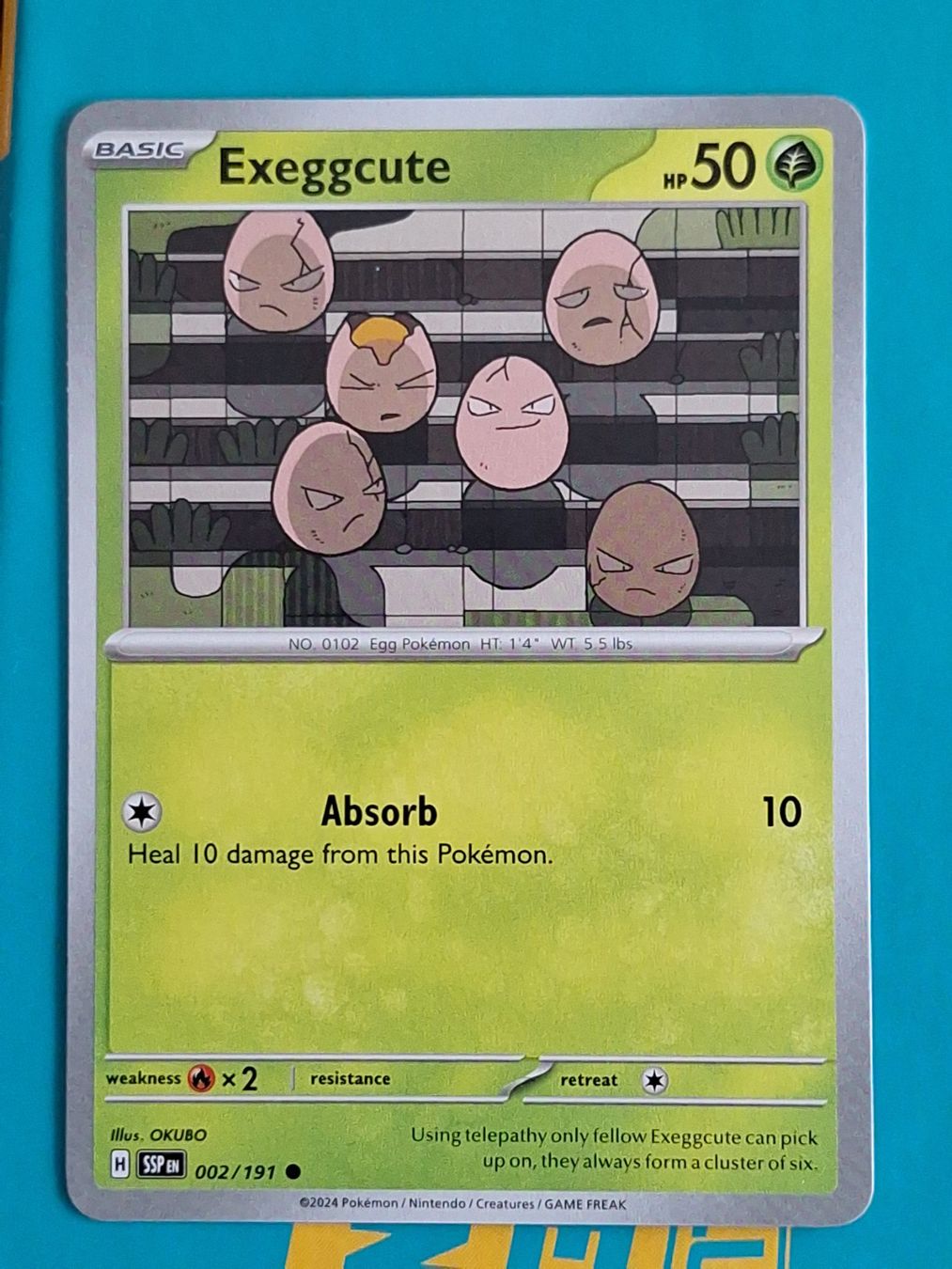 Pokémon Carte collezionabili: Exeggcute 002 - Pokemon Surging Sparks – Usato da Altstätten SG venduto da GGsGameshop