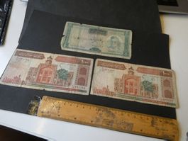 Iran, 3  alte Geldscheine