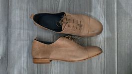 COM Leder Schnürschuhe - 40 - (Oxfords) in Taupe