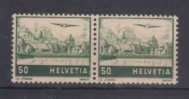 Variété Poste aérienne 29 double moletage neuf** 260.--
