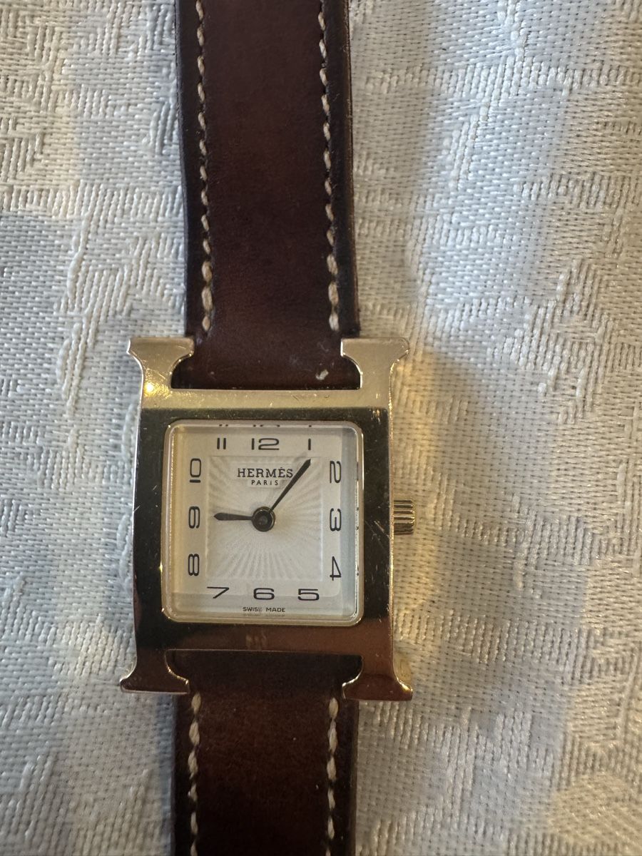 Montre Hermès Heure H modèle HH1.201 avec bracelet cuir (Gebraucht) in ...