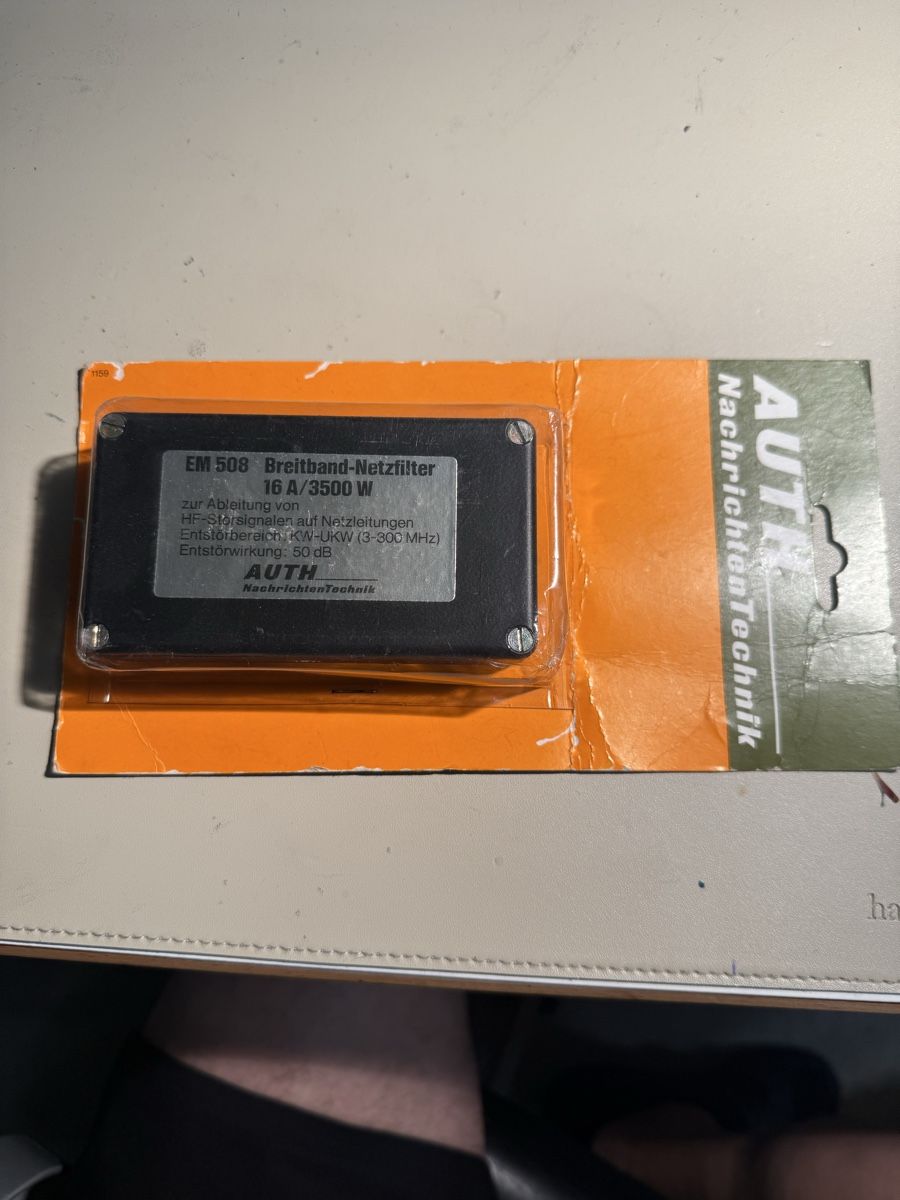 Funktechnik: AUTH Breitband-Netzfilter EM 508 – Neu und originalverpackt aus Zuzwil SG von Stepwolf
