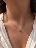 Handgefertigte Kette Edelstahl vergoldet Zirkonia wasserfest