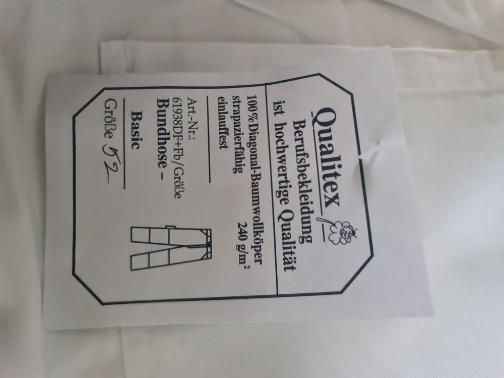 Pantaloni: Qualitex Bundhose Malerhose Gr. 52 %100 Baumwolle – Nuovo e nell'imballaggio originale da Uerkheim venduto da Kaufoption 6