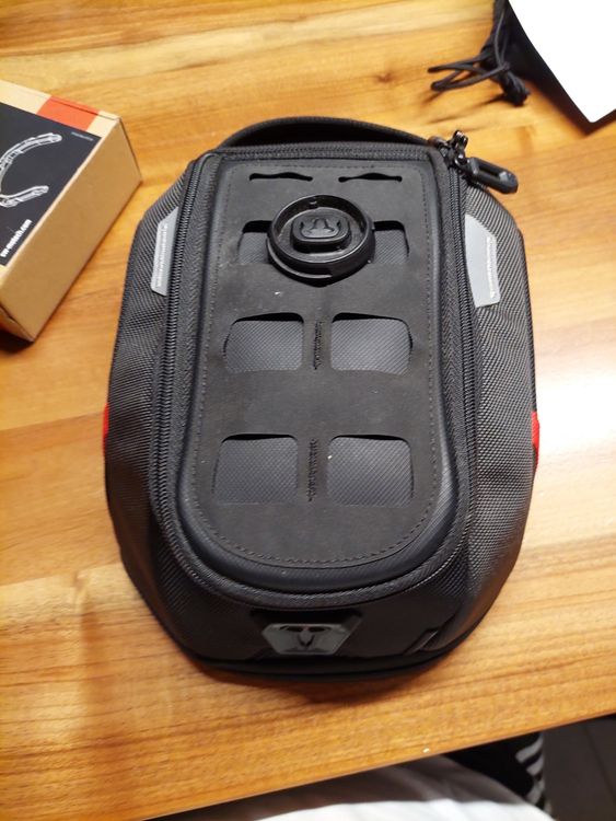 Kappa Tankrucksack ST108 5/7L Schwarz - Praktischer Motorrad Rucksack