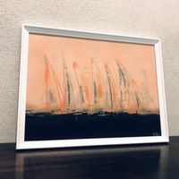 Yacht Modern Art - Kunst Acryl Segelschiffe Ocean Sailboat