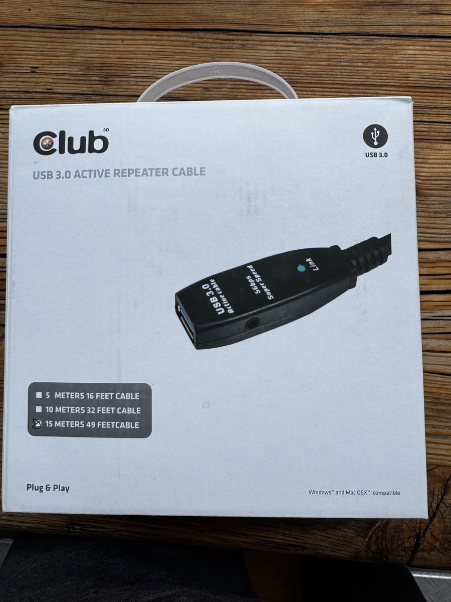 Kabel: USB 3.0 Active Repeater Kabel 15m 1x gebraucht – Gebraucht aus Kandersteg von Rosagima