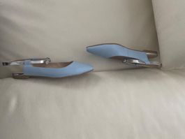 MUST HAVE - stylischer Damenschuh, hellblau/silber, 38