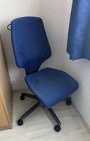Gebrauchter Bürostuhl, blau
