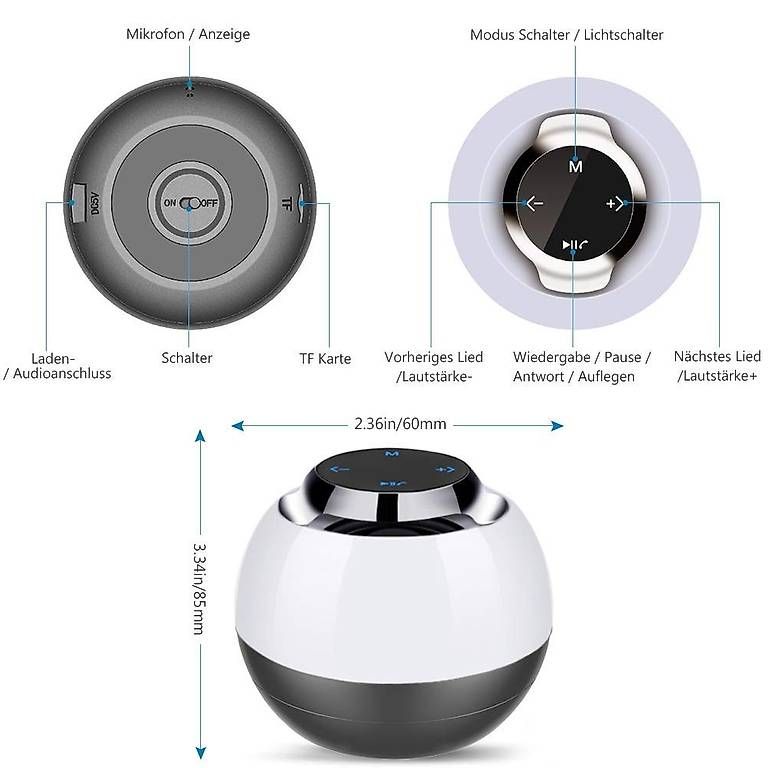 Casse acustiche: LED Bluetooth Lautsprecher – Usato da Amriswil venduto da Vrobi 3