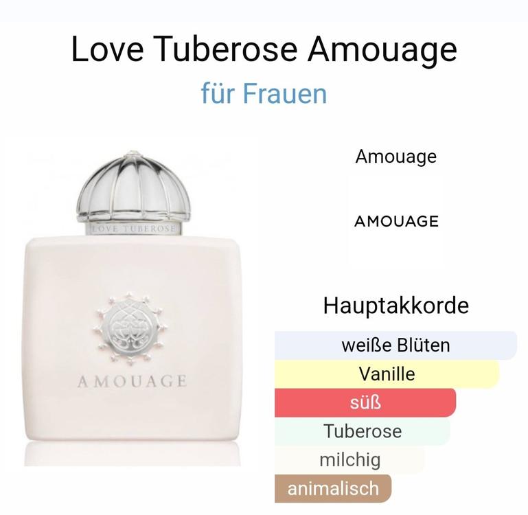 Amouage Love Tuberose 5ml Abf llung Ed Parfum Made in Oman