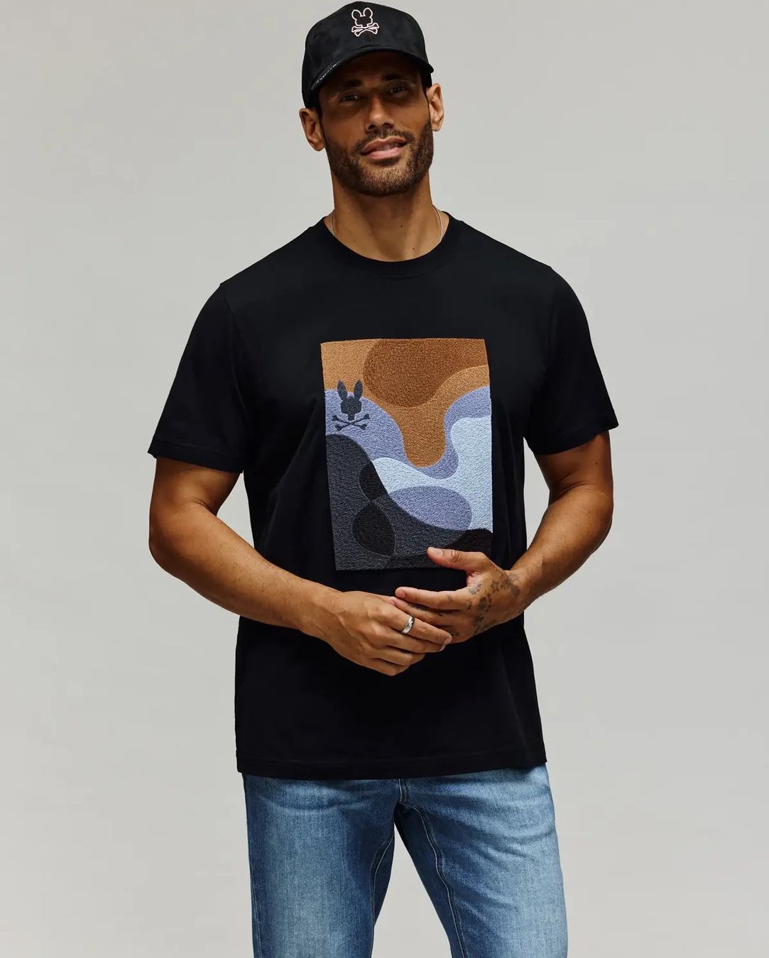 T-shirt: Psycho Bunny Dante Graphic Tee – Nuovo e nell'imballaggio originale da Thalwil venduto da Swisshoneys 1