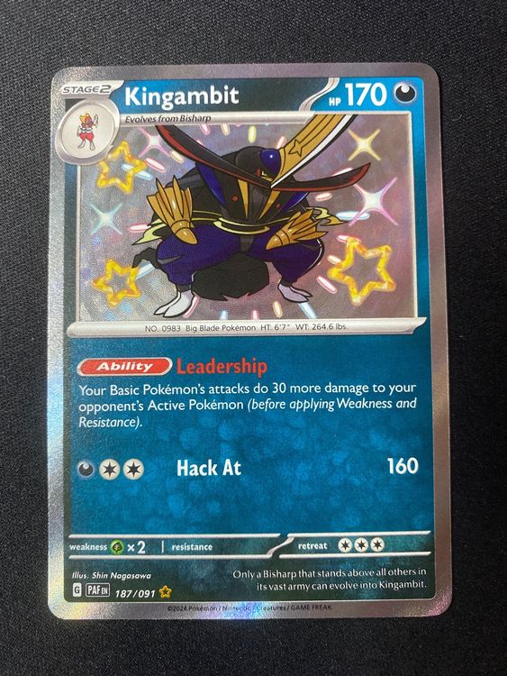 Shiny Kingambit GUARANTEED LUCKY Pokemon Gen9 Go Pokémon Read Desc Pawniard