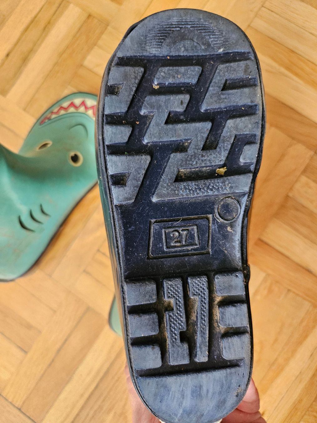Schuhe für Jungen: Regenstiefel / Stiefel Gr. 27 Hai – Gebraucht aus Unterengstringen von saraman 3