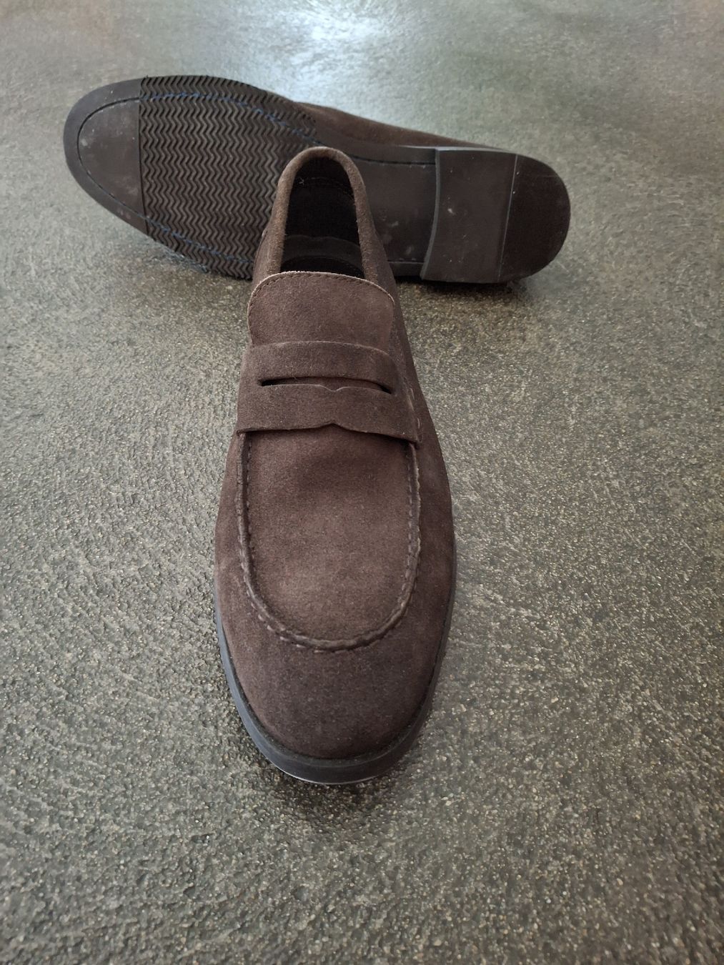 Scarpe da uomo: Brown Suede Pier One Loafers Size 44  – Nuovo (secondo la descrizione) da Colombier NE venduto da nur_9kj9 6