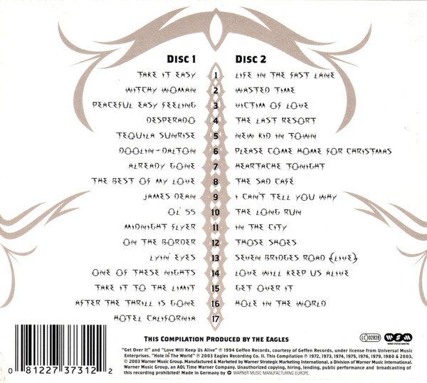 CDs: 2-CD Eagles - Complete greatest hits (2003) – Gebraucht aus Möriken AG von mineralia 1