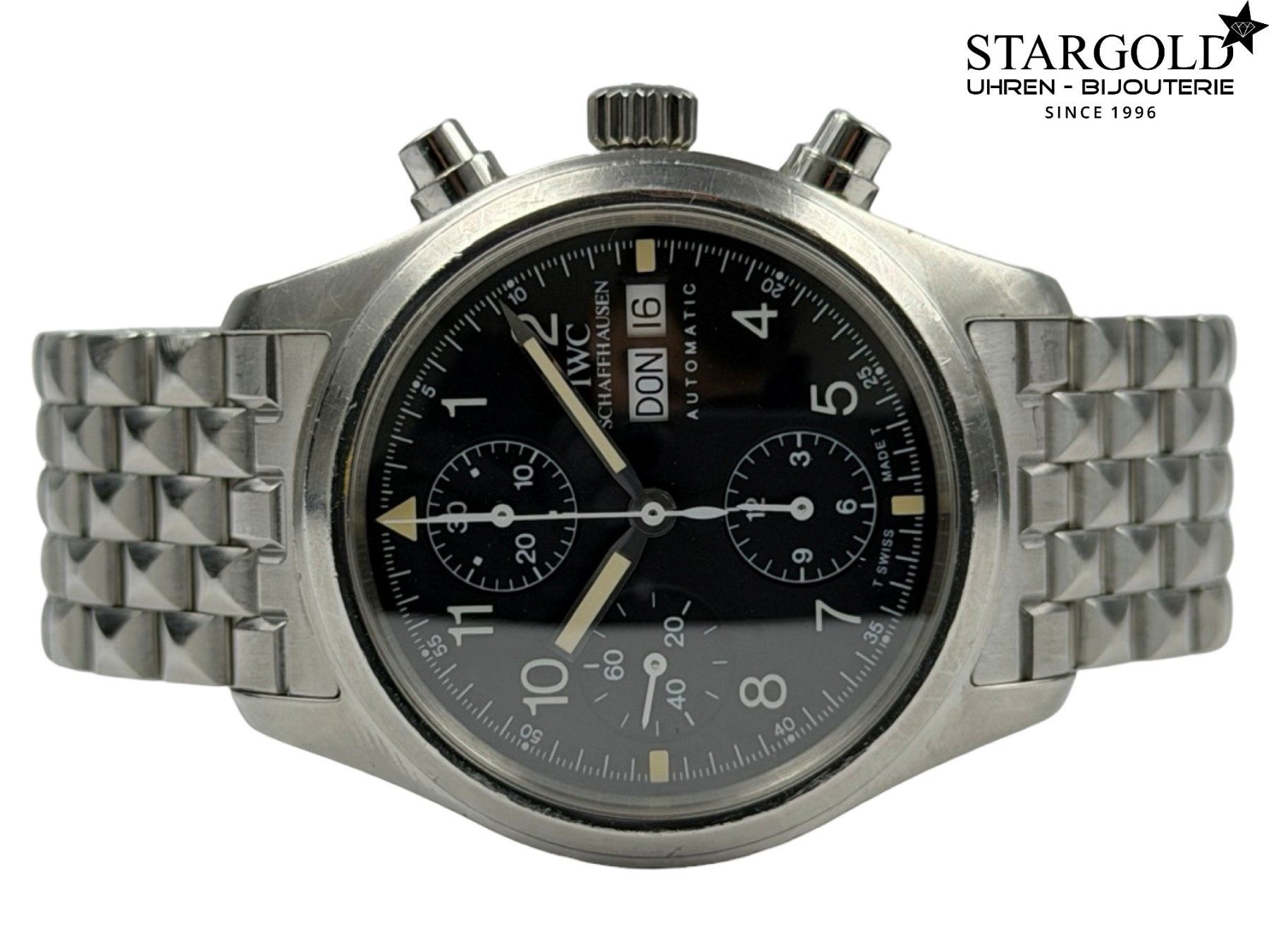 IWC Uhren: IWC Fliegeruhr Chronograph - IW3706 – Gebraucht aus Zürich von Stargold-Uhren 4