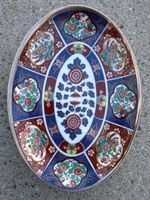 Vintage Imari Porzellanteller oval (21x15 cm) - Made in Japa