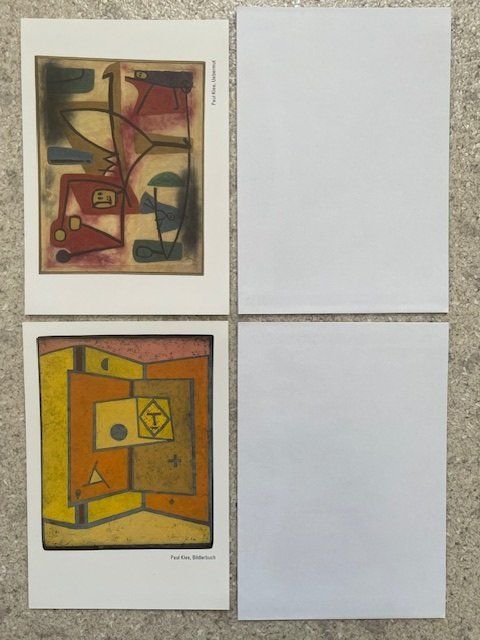 Cartoline: 2 Karten Paul Klee inkl. Couverts – Nuovo e nell'imballaggio originale da Elgg venduto da Charts