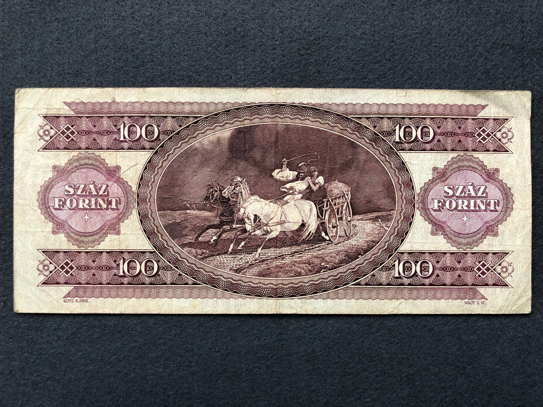 Banconote: Budapest 1992 - Ungarn - 100 Forint – Usato da Pfäffikon SZ venduto da Sieben77 1