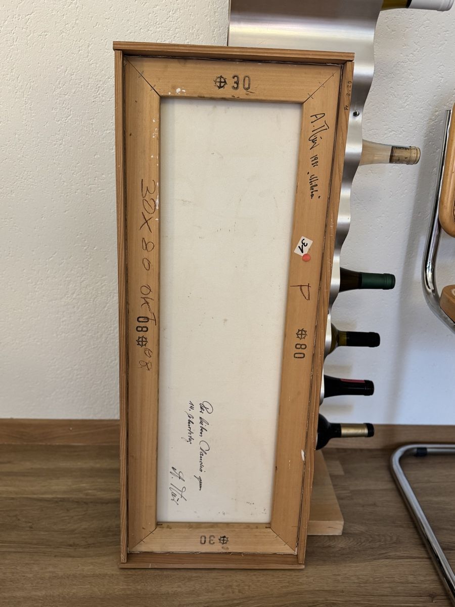 Dipinti: Kubistisches Ölgemälde von A. Müller - 1986 – Usato da Zürich venduto da WKND93 2